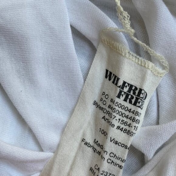 Aritzia Wilfred Free Baume Baseball T-shirt 3/4 Length Sleeve White Size XS - Picture 12 of 14